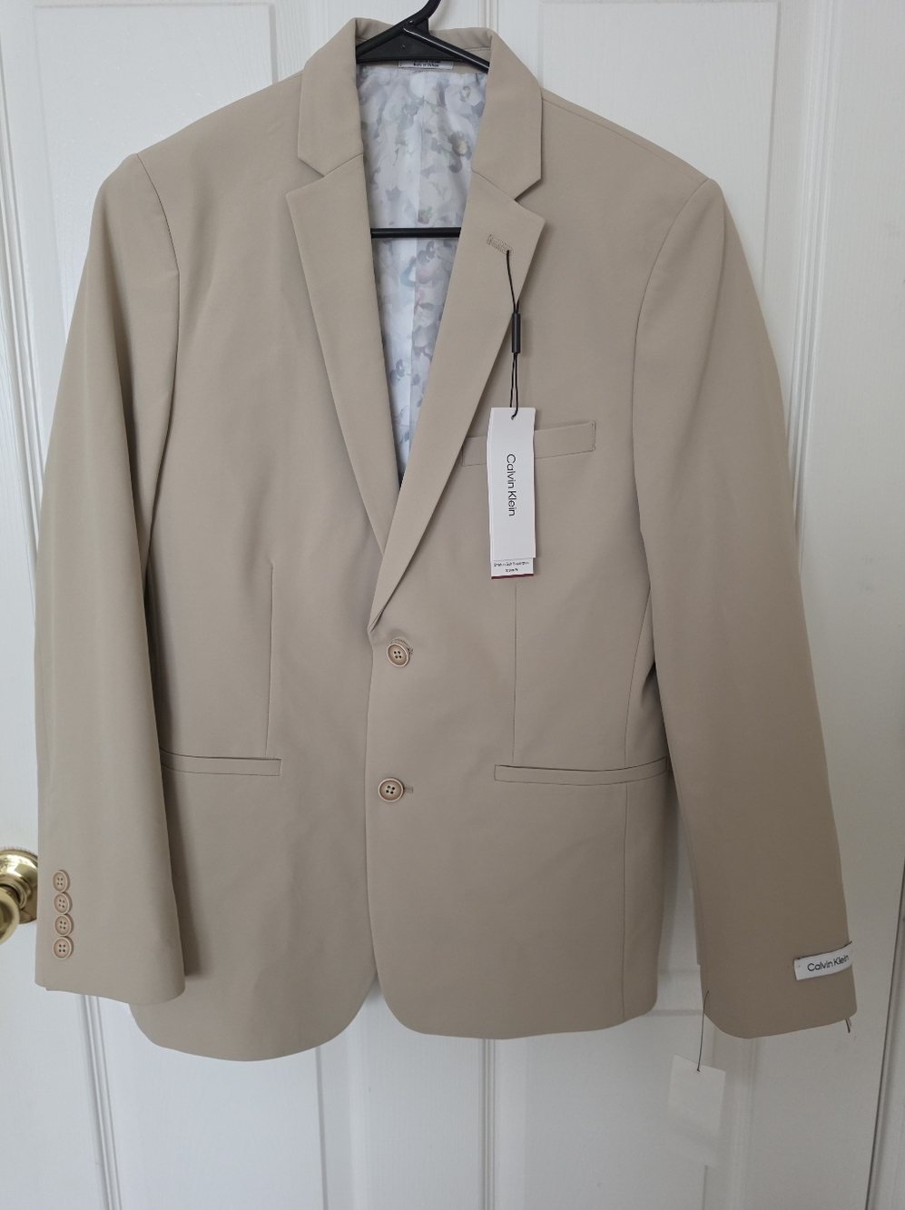 Calvin Klein Boys Khaki Suit Separate Jacket Size 18 NWT